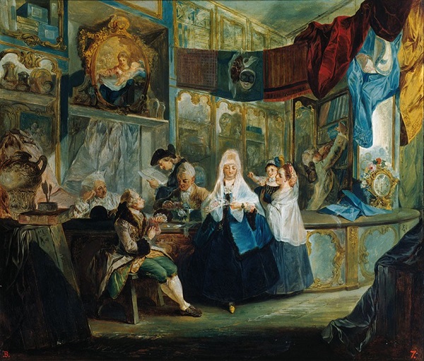 La tienda. Luis Paret y Alcázar. 1772