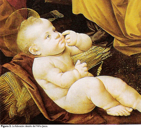 Figura 2. La Adoración: detalle del Niño Jesús