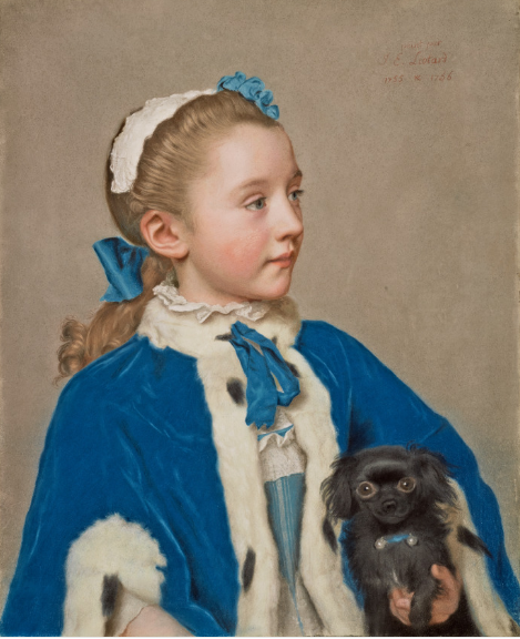 Retrato de María Federica Van Reede-Athlone a los siete años de edad.