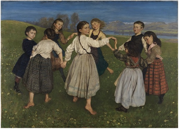 Rondo infantil. Hans Thoma, 1872