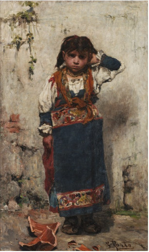 Bol roto. António Carvalho da Silva Porto, 1877