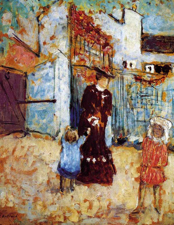 Mue Rusell y sus hijos. Édouard Vuillard, 1904